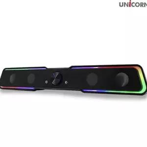 pc 사운드 바 스피커 게이밍 마이크 데스크탑 usb 사운드 바 컴퓨터 유선 블루투스 스마트폰 유니콘 시어터