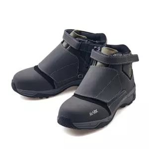 티뷰크 발편한 발볼넓은 안전화 천연 가죽 작업화 용접작업화 벨크로 초경량 끈없는 경작업 MS-657W