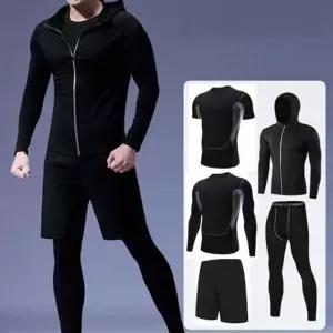 남자 헬스복 러닝 데일리 운동복 트레이닝복 5종 세트 (W87F679)