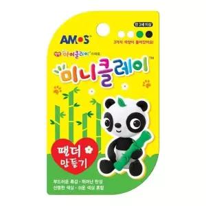 [에이치플러스몰]아모스 2500 미니클레이 팬더만들기 갑(12개입)