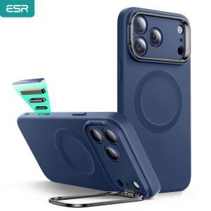 ESR 실리콘 케이스 아이폰 호환 17 프로 맥스용 내장 카메라 스탠드 마그세이프 호환 아이폰 호환 17/16용