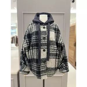 [러브앤쇼](신세계 사우스시티)후드배색 체크점퍼 GCFMGJP11