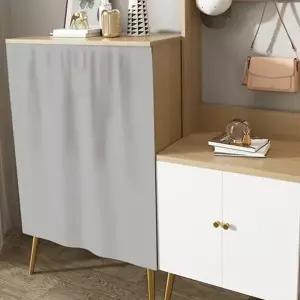 싱크대 가림막 커튼 찍찍이 무타공 바란스 주방 가림막 커튼 패브릭 짧은 창문 욕실 설치 간편