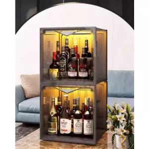 위스키 진열장 장식장 양주 위스키진열장 선반 LED 와인 조명