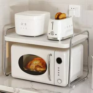 [토마]스테인레스 전자레인지 선반/주방 수납장 정리 양념통정리랙 오븐 밥