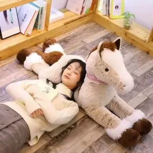 대형 조랑말 인형 집안 진짜같은 유니콘 피규어 검은말