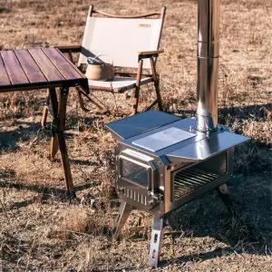 휴대용 감성캠핑 불멍 굴뚝화로 스텐화목난로 글램핑 야외테라스 엉뜨용 캠핑용 별장