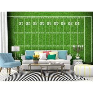 벽 벽화 미식축구장 축구 경기장 스톡 사진, 로열티 필 앤 스틱 벽지 셀프 접착 대형 스티커 탈착식 비닐 필름 롤 선반 종이 홈 데코