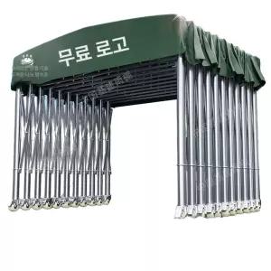 자바라 캐노피 천막 방수 그늘천막 접이식 이동식 7M 주차장