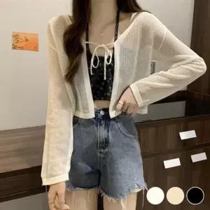 고품질 롱 루즈핏롱 기본 니트가디건 롱가디건 여자 루즈핏 (WFJ4665)