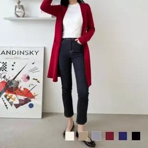 고품질 카디건 데일리 루즈핏 오픈 숄 니트가디건 롱 루즈 (WFJ49FJ)