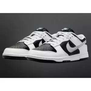 나이키 덩크 로우 리버스 팬더 2.0 남성용 블랙 앤 화이트 스포츠 스니커즈 IB46201