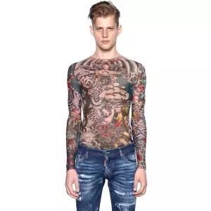 타투티셔츠 문신티 타투옷 쫄티 일본옷 이레즈미