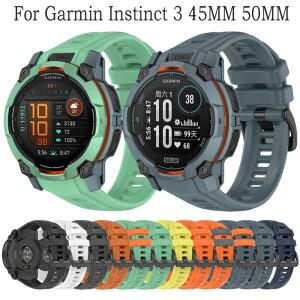 Garmin tinct 3 용 22MM 시계 밴드 45MM 스트랩 Wirstband 팔찌 내구성 실리콘 스마트 호환 액세서리