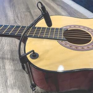 [호환품]어쿠스틱 기타용 슈퍼카디오이드 콘덴서 마이크 48V 팬텀 파워 모듈이 포함된 악기 구즈넥