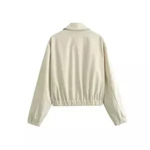 블랙팬서 여성점퍼 솔리드 카라넥 긴팔 집업 점퍼 단색 카라 긴소매 지퍼 재킷 OPH5