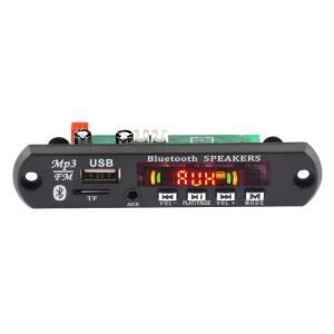 파워 앰프 블루투스 5.0 MP3 디코더 보드 DC 12V FM 라디오 모듈 무선 자동차 음악 플레이어 지지대 USB AU