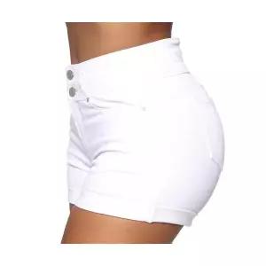 어밴저스 여자 키작녀 청반바지 반바지 슬림 스판 힙업 하이웨스트 데님 핫팬츠 꾹4