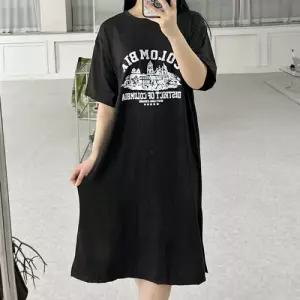 콜롬비아 오버핏 반팔 원피스 LM-0346