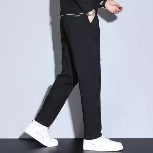 남성 면바지 레귤러 기모 슬랙스 추동 스판 빅사이즈 비즈니스 가벼운 럭셔리 두꺼운 OP4