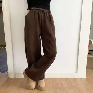 [다잇템] 여자 고무줄 혁대 보온 넓은 포근 빅사이즈 클래식 팬츠_23999697_588872