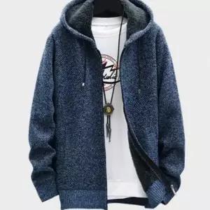 [모로엠]남성 오버핏 기모 후드집업 니트 ON JUA QWFG5NCF_P414155997