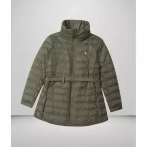 코오롱스포츠 여성 키퍼 중기장 벨티드 패딩 자켓 재킷 TVJJW25522DKH996559