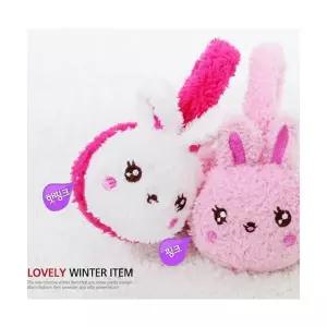 재고정리 귀여운 토끼 인형 귀마개 방한 겨울 패션 캐릭터 귀마개 인형 방한 겨울 캐릭터 귀마개