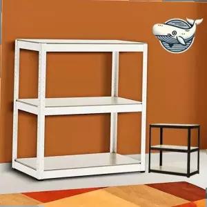 수납장 철제 다용도 수납선반 3단 화이트 정리랙