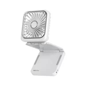 넥스트유 에어스핀 F2 2in1 미니 폴더형&손거울 포켓선풍기 화이트 872WIND WH hyn