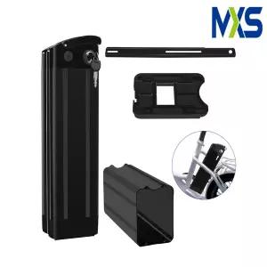 전기 자전거 전동 자전거용 실버 어류 배터리 박스 접이식 대형 쉘 케이스 90 18650 셀