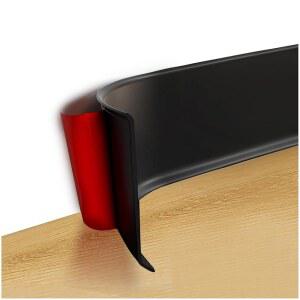 아트3D 유연한 벽 베이스보드 몰딩 트림, 4인치 x 20피트 필 앤 스틱 비닐 베이스 블랙