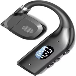 왼쪽 귀 또는 오른쪽 귀를 위한 YOLAXGA 회전식 싱글 오픈 이어 무선 헤드폰 30시간 재생 가능한 블루투스