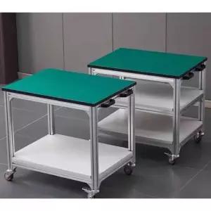 정전기방지 제전작업대 공업용 프로파일 포장 테이블 포장대 2단 이동식