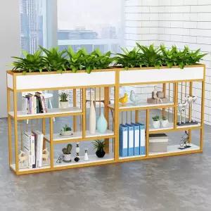 공간분리 파티션 진열장 가림막 골드 책장 화분