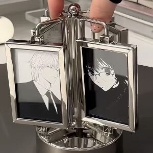 도니식 회전하는 관람차 사진 액자 스튜디오 뮤직 박스 미니 스탠드 데스크탑 장식 즉석 카메라 디스플레이