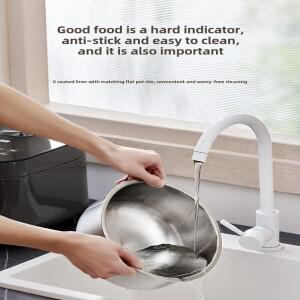 카모식 밥솥 코팅되지 않은 가정용 0 코팅 3~4인용 316 스테인레스 스틸 내부 탱크