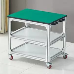 알루미늄 프로파일 이동식 작업다이 테이블 작업대 방지 이중층 산업용 금속 슬라이딩 조립