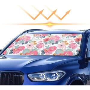수채화를 위한 TXWWXT X27 5인치 59인치 선쉐이드 접이식 차단 SUV 선물 내열성 자동차 자동차 자외선 여성용 여름
