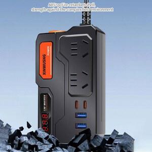 노트북용 차량 인버터, 12-220 전압 전력 변환기, 자동차 플러그 어댑터, 충전기, 설명 참조