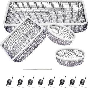 힐허브 17PCS RV 용광로 통풍구 커버 온수기 스테인리스 메쉬 날아다니는 방충망 및 캠핑카용 벌레 설치