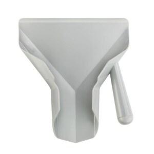 뉴스타 푸드 서비스 37814 폴리카보네이트 상업용 프렌치 프라이 배거 오른쪽 손잡이, 회색