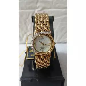 Jules Jurgensen JULES JURGENSEN 다이아몬드 Bezel 여성 시계 [세금포함] [정품] 골드 Tone 스위스 쿼츠 M