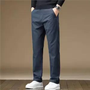 남성 트렌디 아이템 바지 면린넨 가을겨울 캐주얼 편안한 스판 스트레이트 빅사이즈 HT4