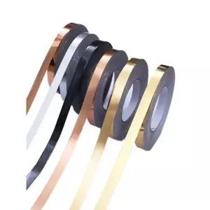 포인트띠지 리폼 띠시트지 몰딩 단색 문틀 펄 스티커 화이트 골든 헤어라인 0.7cm x