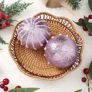 Jdt 장식볼 2p 10cm 진주드롭크리스마스 트리 트리볼 악세사리 액세서리 소품