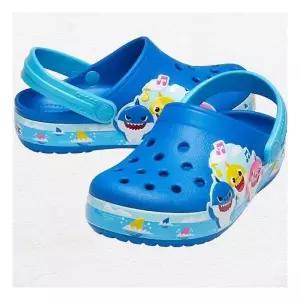 [크록스]키즈 아기상어 베이비샤크 밴드 클로그 K / 206704-4JL 블루 / Crocs FunLab Baby Shark Bnd Cg