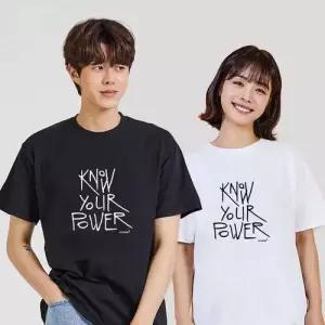 키밍 power 디지털프린팅 인쇄티셔츠 반팔티 오버핏 W8DEB88