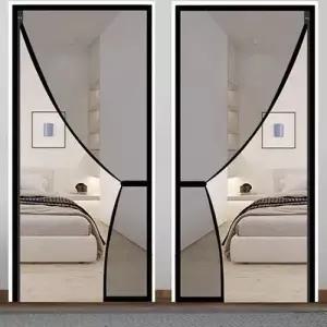 자석 현관문 방충망 옆트임 출입문 90x210 100x210cm WE68C66