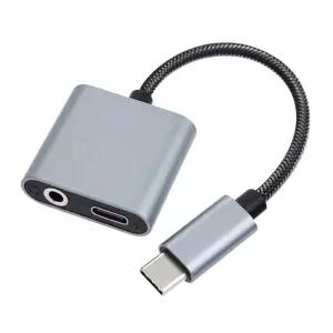 USB C타입 AUX 젠더 스마트폰 음악감상 충전 동시사용 경량휴대